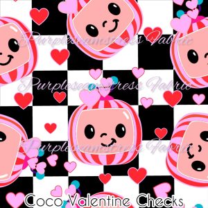 Coco Valentine Checks - Fabric