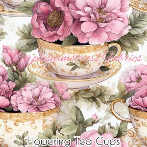 Flowering Tea Cups - Fabric