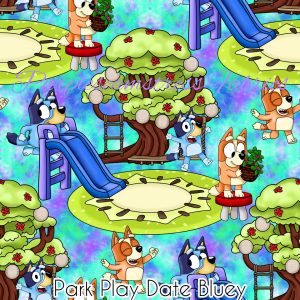 Park Play Date Bluey - Fabric