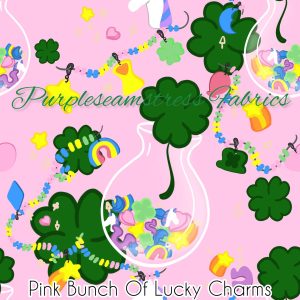 Pink Bunch of Lucky Charms - Fabric