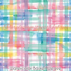 Watercolor Basket Weave - Fabric