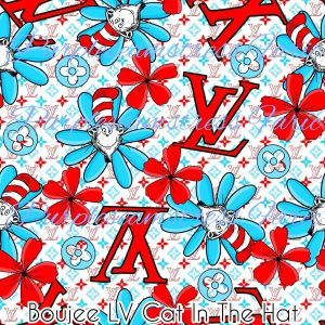 Boujee LV Cat in the Hat - Fabric