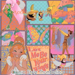 Comic Style Thumbelina - Fabric