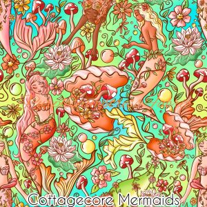 Cottagecore Mermaids - Fabric