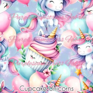 Cupcake Unicorns - Fabric