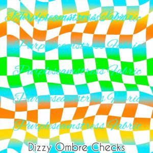 Dizzy Ombre Checks - Fabric