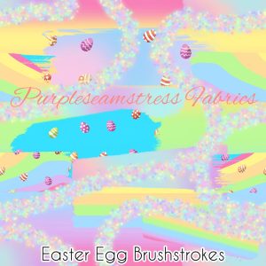 Easter Egg Brushstrokes - Fabric