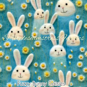 Fuzzy Bunny Daisies - Fabric