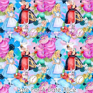 Late For A Date Alice - Fabric