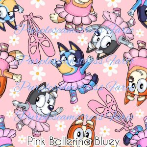 Pink Ballerina Bluey - Fabric