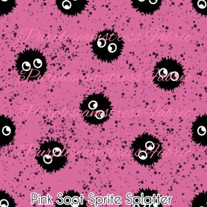 Pink Soot Sprite Splatter - Fabric
