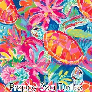 Preppy Sea Turtles - Fabric