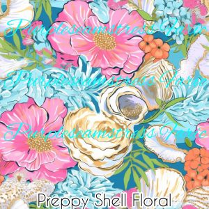 Preppy Shell Floral - Fabric