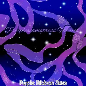Purple Ribbon Skies - Fabric