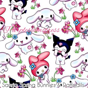 Sanrio Spring Bunnies & Daffodils - Fabric
