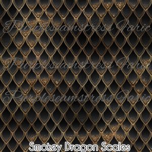 Smokey Black Dragon Scales - Fabric