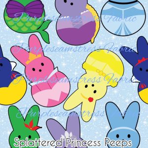 Splattered Princess Peeps - Fabric
