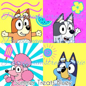 Summer Treats Bluey - Fabric