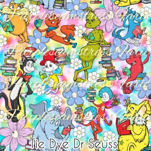 Tie Dye Dr Seuss - Fabric