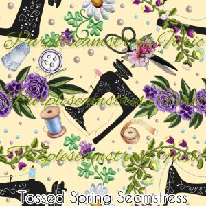 Tossed Spring Seamtress - Fabric