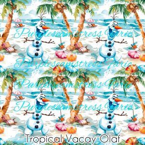 Tropical Vacay Olaf - Fabric