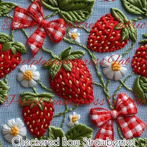 Checkered Bow Strawberries