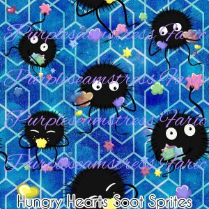 Hungry Hearts Soot Sprites - Fabric