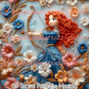 3D Brave Princess Merida - Fabric