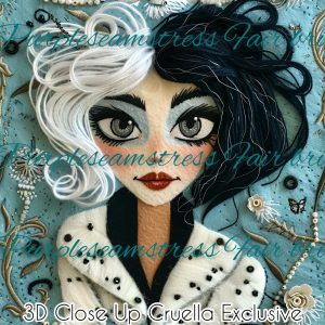 3D Close Up Cruella Exclusive - Fabric