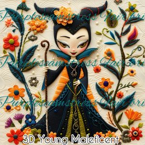3D Young Maleficent - Fabric