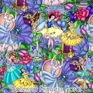 Ballerina Princess Floral - Fabric