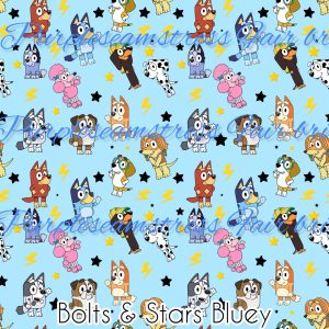 Bolts & Stars Bluey - Fabric