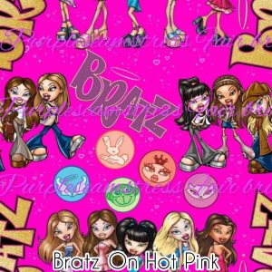 Bratz on Hot Pink - Fabric