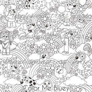 Color Me Bluey - Fabric