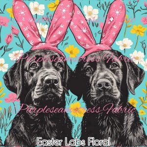 Easter Labs Floral - Fabric