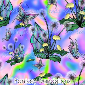 Fantasy Dandelions - Fabric