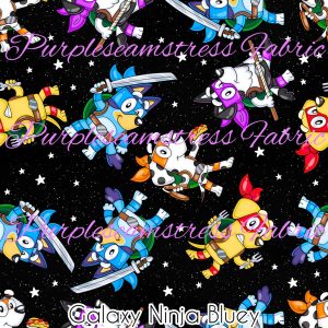 Galaxy Ninja Bluey - Fabric