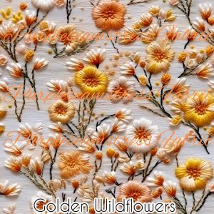 Golden Wildflowers - Fabric