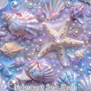 Iridescent Seashells - Fabric