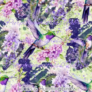 Lilacs & Hummimgbirds - Fabric