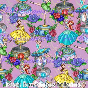Music Box Princess Ballerinas - Fabric