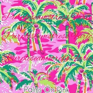Palm Trees on Pink - Fabric