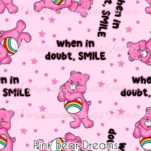 Pink Bear Dreams - Fabric