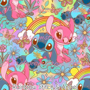 Rainbow Stitch & Angel - Fabric