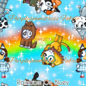 Rainbow Oz Bluey - Fabric