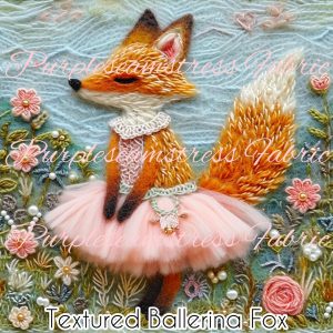 Textured Ballerina Fox - Fabric