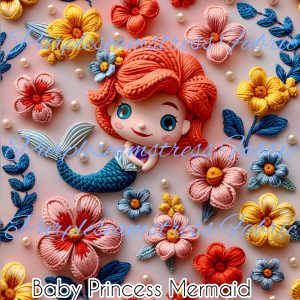 Baby Princess Mermaid - Fabric