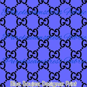 Blue Boujee Designer Print - Fabric