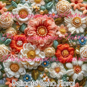 Delicate Boho Floral - Fabric