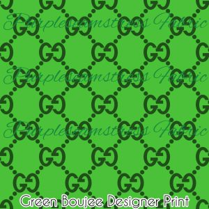 Green Boujee Designer Print